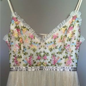 Needle & Thread dress/ Emma Ditsy Bodice cami maxi dress